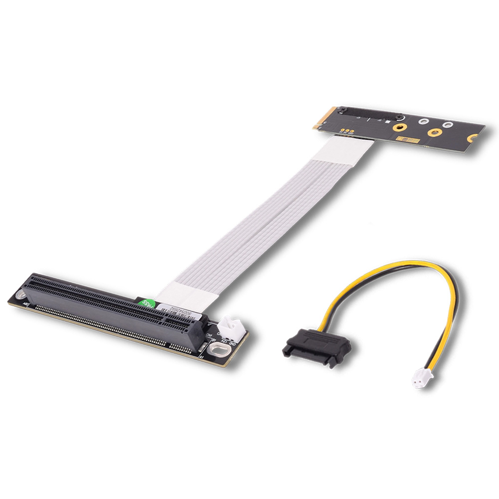 Cable adaptador ADT M.2 NGFF N - Pcie 4.0 X16 Riser Cable 90 Degree reseña y precio