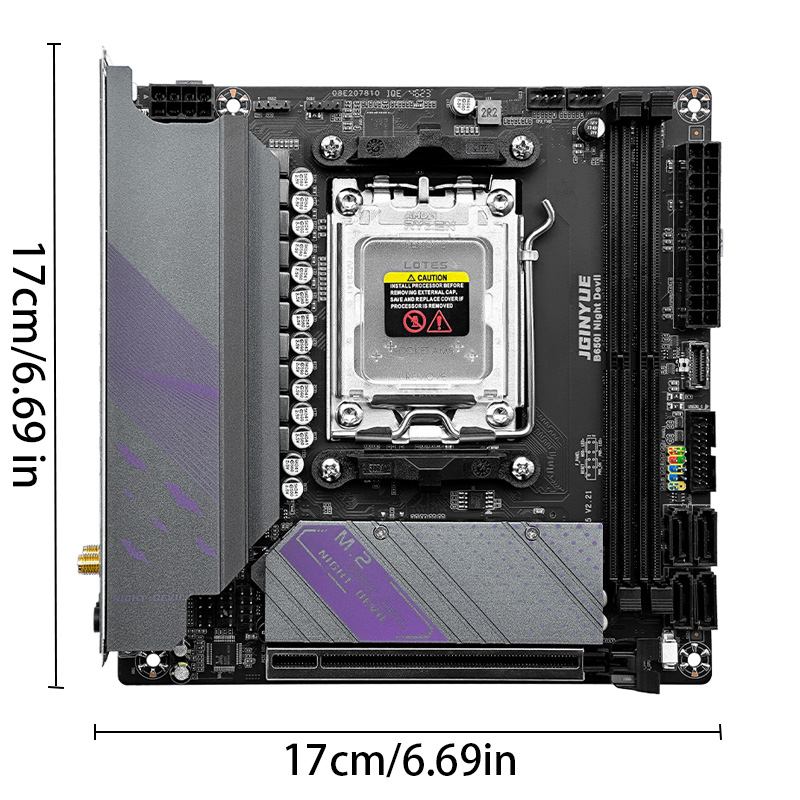 Placa base JGINYUE B650I Night - B650 Itx Motherboard Wifi reseña y precio